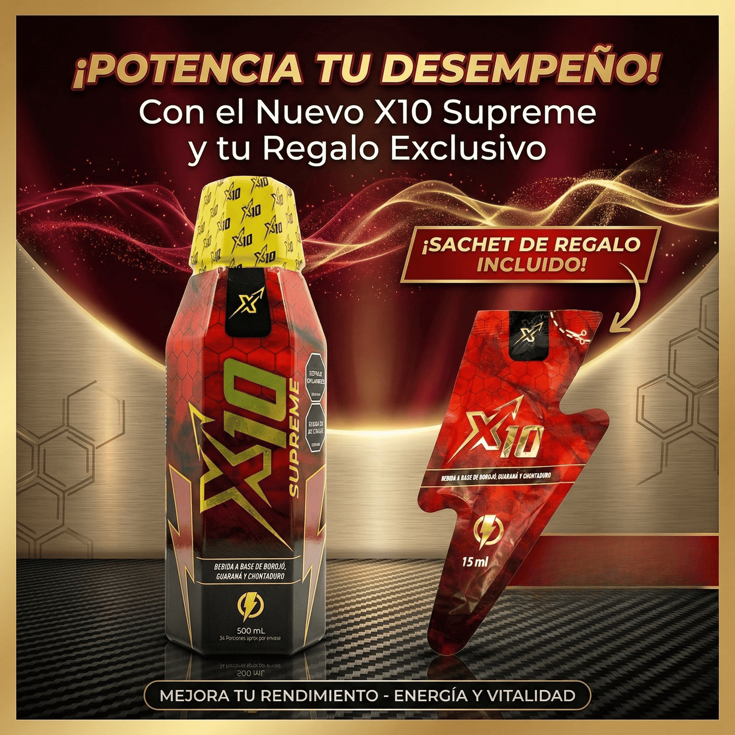 X10 SUPREME | Energía y Vitalidad Natural