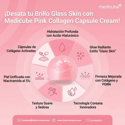 Medicube PDRN Pink Collagen Capsule Cream | Crema Revitalizante Avanzada