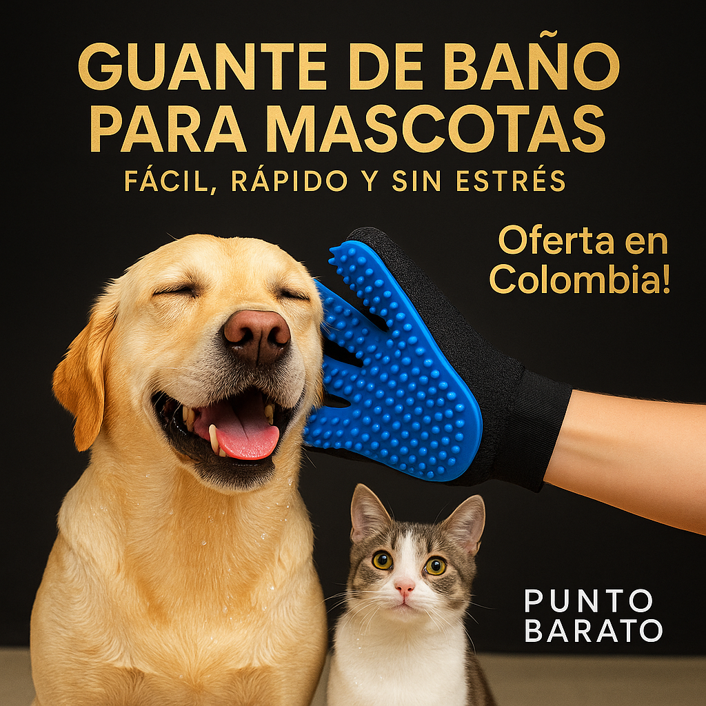 🧤🚿 Guante Ducha para Mascotas 🐶🐱