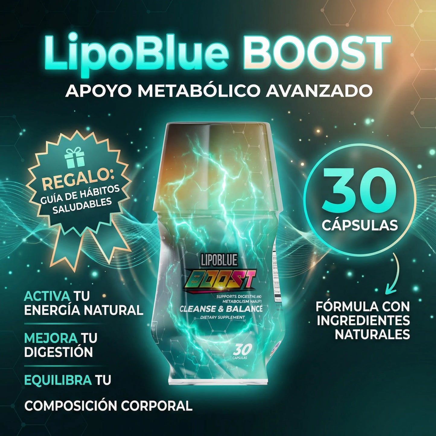 LipoBlue Boost | Quemador Metabólico de Alta Potencia