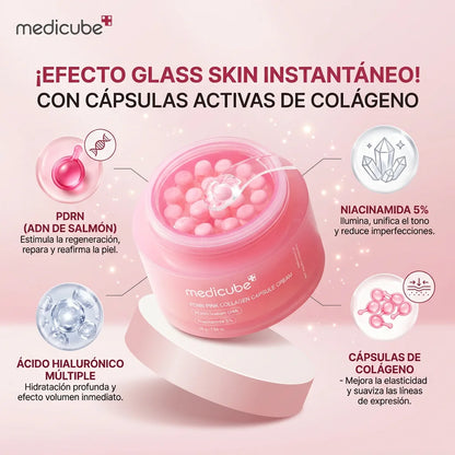 Medicube PDRN Pink Collagen Capsule Cream | Crema Revitalizante Avanzada