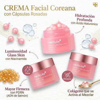 Medicube PDRN Pink Collagen Capsule Cream | Crema Revitalizante Avanzada