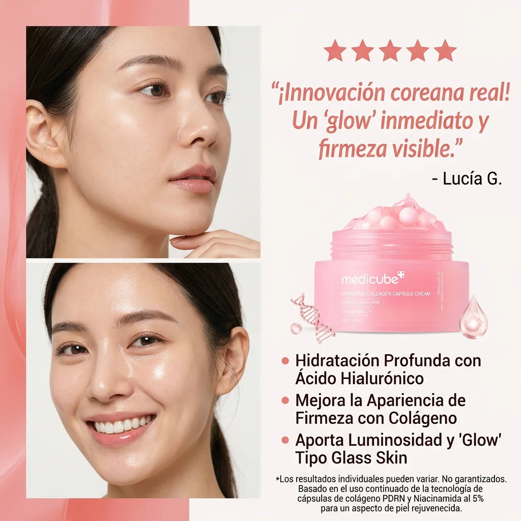 Medicube PDRN Pink Collagen Capsule Cream | Crema Revitalizante Avanzada